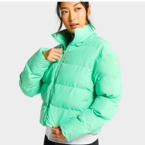 Women's Mint Green Puffer Jacket